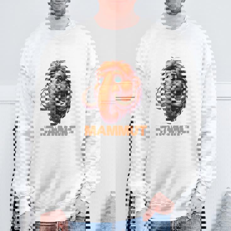 Mammut 氷河期 石器時代 象 ダス イスト マムート コスチューム 長袖tシャツ スウェットシャツ 高齢者への贈り物