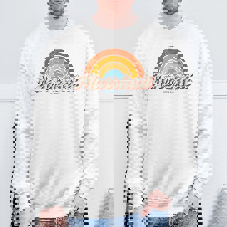 Marshall Minnesota Mnヴィンテージレインボーレトロ70年代 スウェットシャツ 高齢者への贈り物