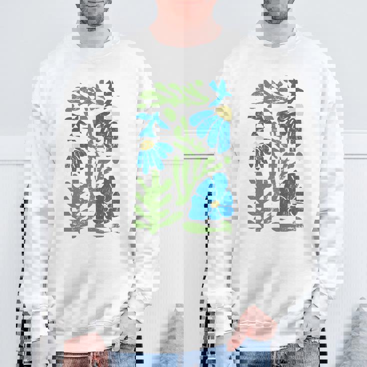 Matisse 抽象 秋 造花 美的 ペイント 長袖tシャツ スウェットシャツ 高齢者への贈り物