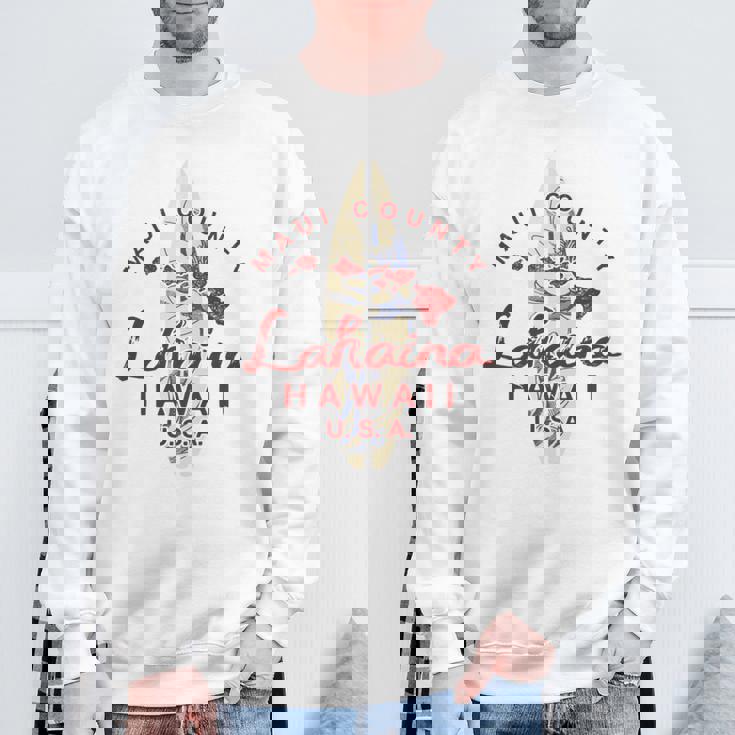 Maui Lahaina ヴィンテージ ハワイ諸島 長袖tシャツ スウェットシャツ 高齢者への贈り物