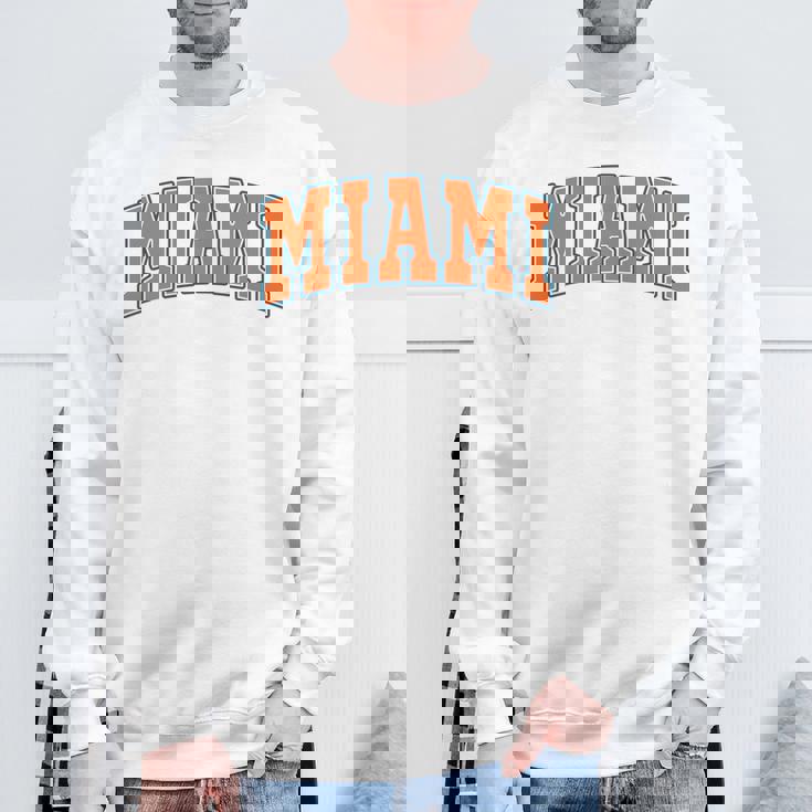 Miami Throwback Classic 長袖tシャツ スウェットシャツ 高齢者への贈り物