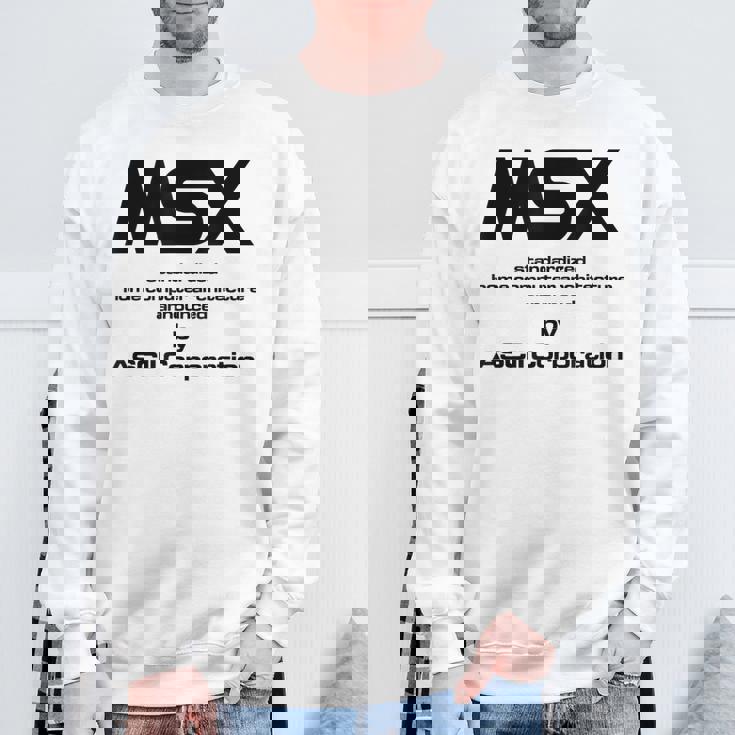 Msx コンピューター スウェットシャツ 高齢者への贈り物