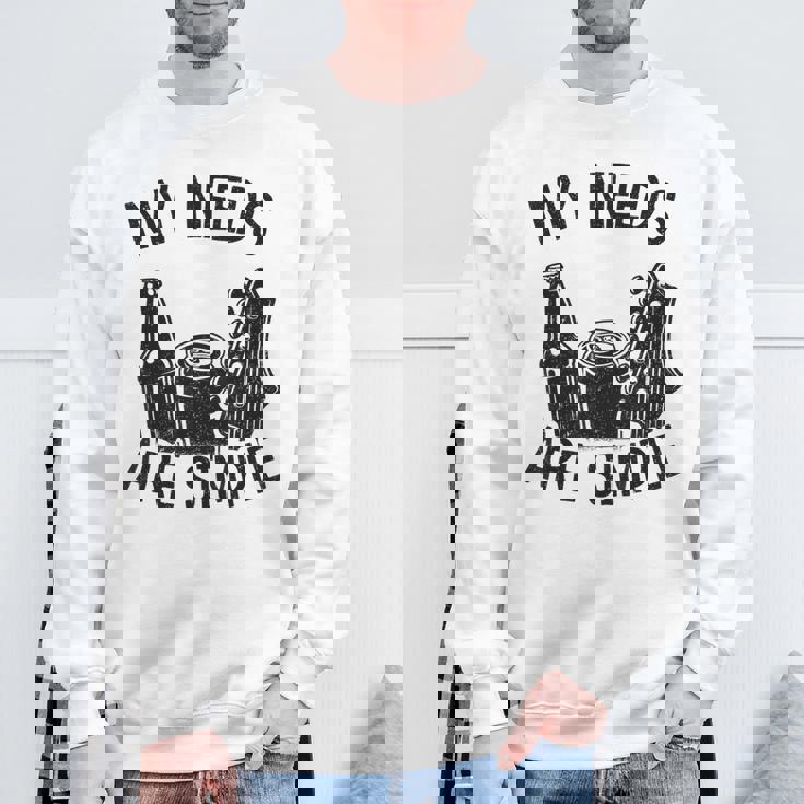 My Needs Areimple Guitars ビール愛好家 ギタリストギター スウェットシャツ 高齢者への贈り物
