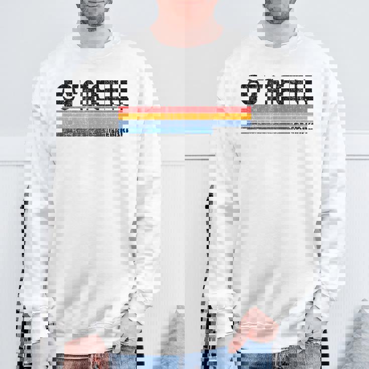 O'neill Ne Hometown Pride Retro 70年代80年代スタイル スウェットシャツ 高齢者への贈り物