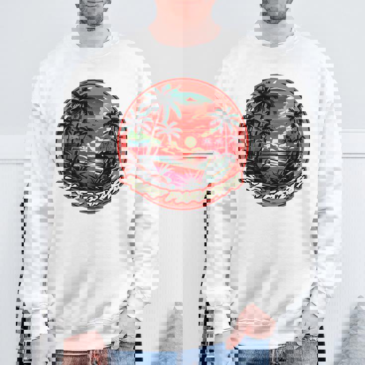 バックプリント Onlyurf Paradise クール サーファー ビーチ オーシャン スウェットシャツ 高齢者への贈り物