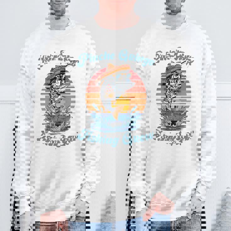 Pinche Gringo フィッシングクルー背面 メンズ、レディース向けアウトフィット スウェットシャツ 高齢者への贈り物