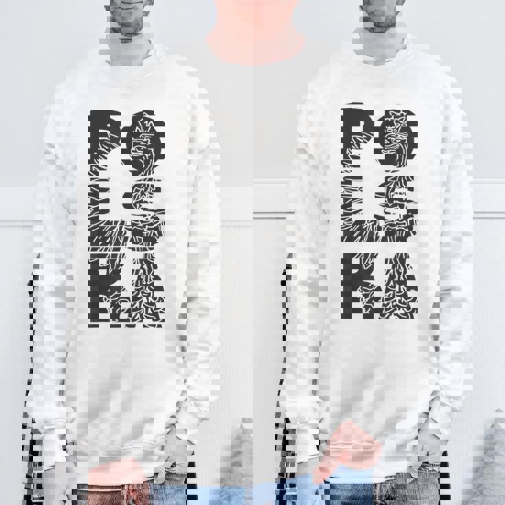 Polska Flag Eagle Polski Pride ポーランドヘリテージデザイン スウェットシャツ 高齢者への贈り物