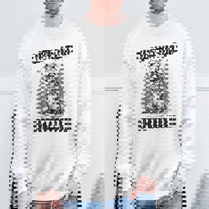 Questquad ブロッコリー 面白い 猫好き スウェットシャツ 高齢者への贈り物