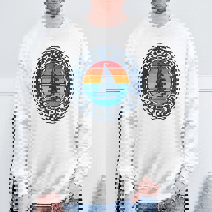 Red Wing ミネソタ Mn ヴィンテージ ヨット レトロ 70年代 スウェットシャツ 高齢者への贈り物