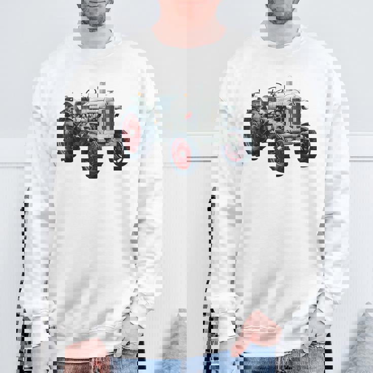 Schueller ヴィンテージ トラクター ドイツ レトロ スウェットシャツ 高齢者への贈り物