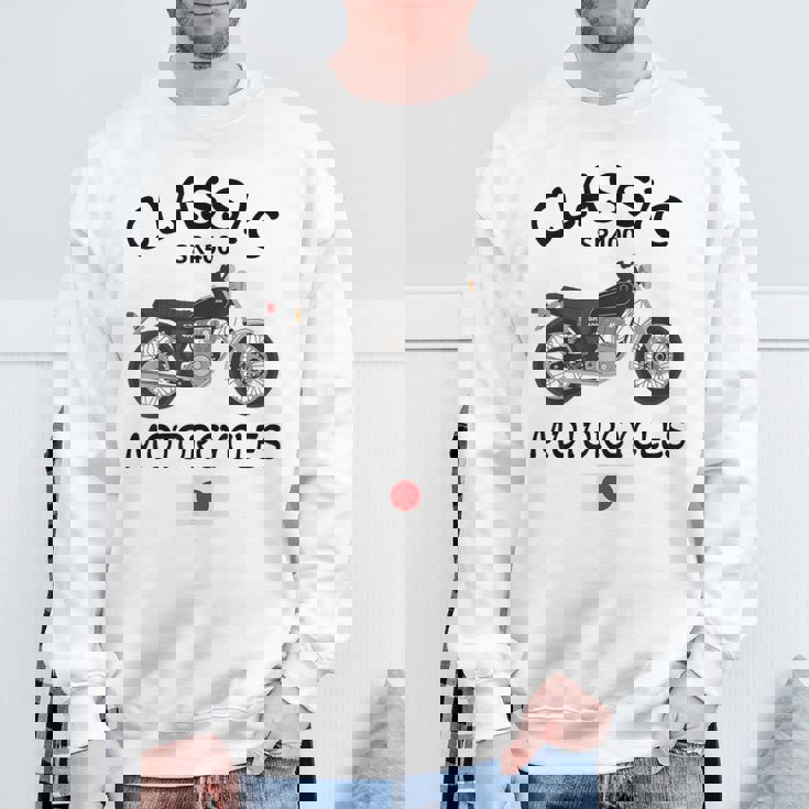 Sr400 ブラックスポーク クラシックバイク モーターサイクリスト オートバイ スウェットシャツ 高齢者への贈り物