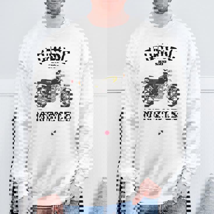 Sr500 ブラック クラシックバイク モーターサイクリスト オートバイ スウェットシャツ 高齢者への贈り物