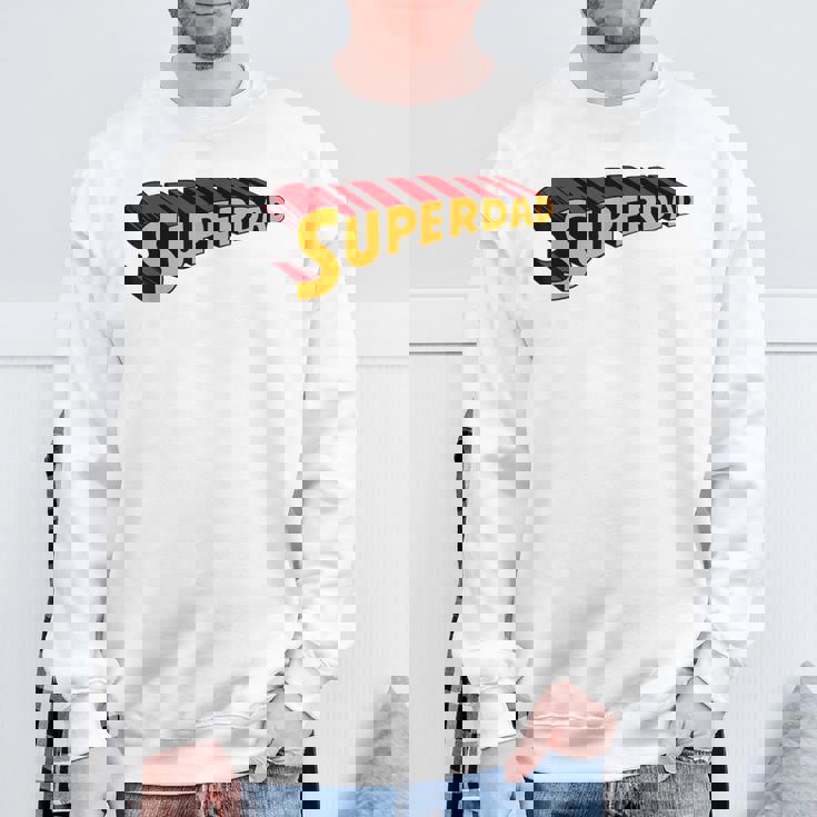 Super Daduperdad uperhero Dad スウェットシャツ 高齢者への贈り物