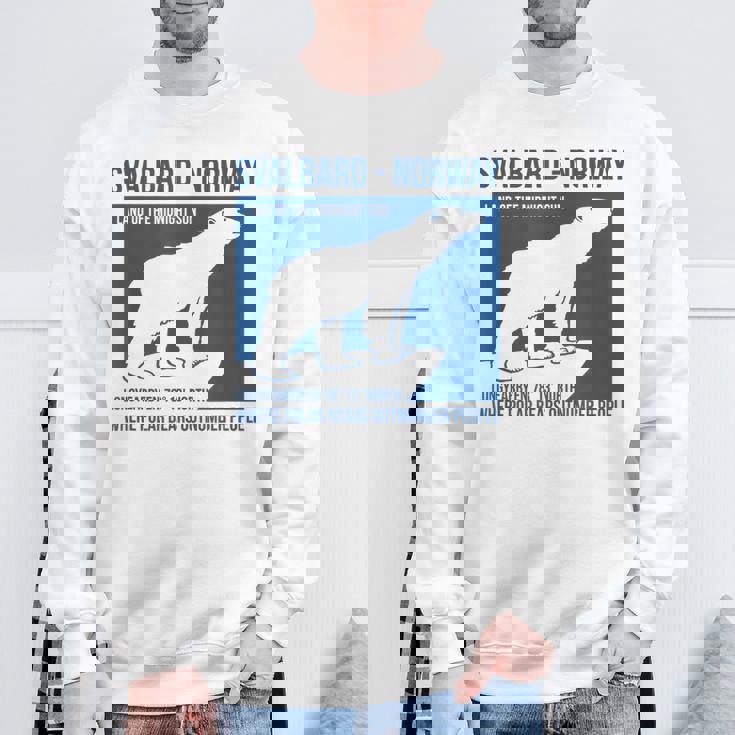 Svalbard ノルウェー ポーラーベア ロングイヤービーン スピッツベルゲン オーロラ スウェットシャツ 高齢者への贈り物