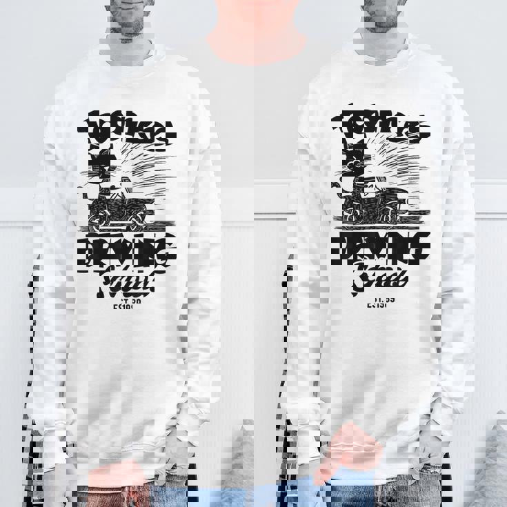 Toonces 自動車教習所 エスト 伝説の運転 猫 面白い スウェットシャツ 高齢者への贈り物