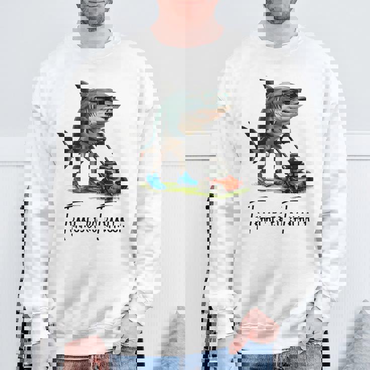 Tralalero Tralala Brain Red hark Meme 長袖tシャツ スウェットシャツ 高齢者への贈り物