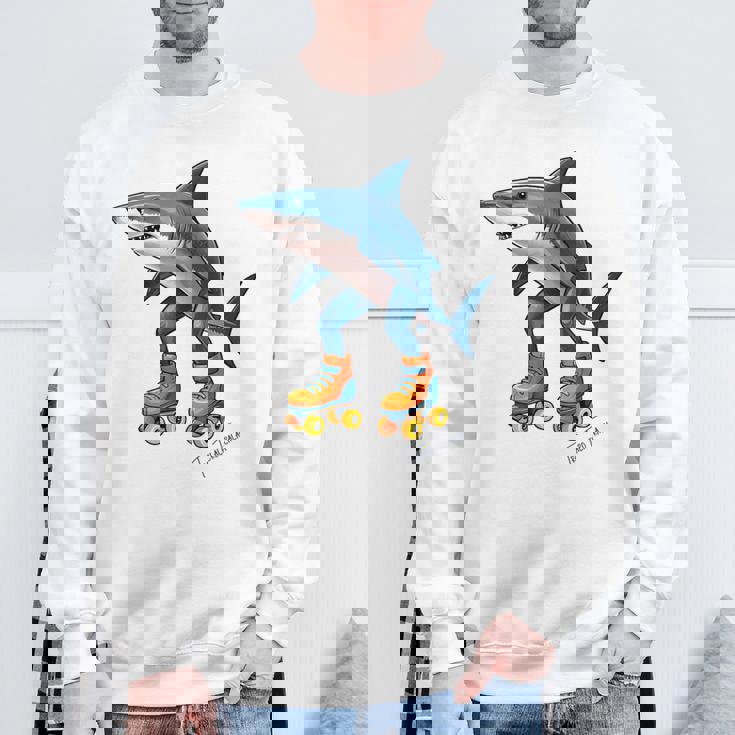 Tralalero Tralala ブレイン レッド ファニー サメ ミーム スウェットシャツ 高齢者への贈り物