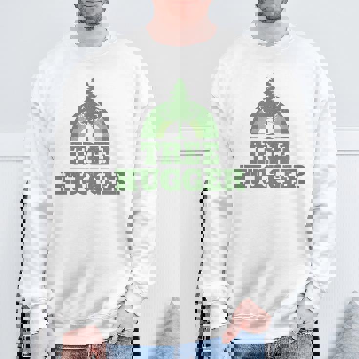 Tree Hugger 環境保護主義者 ヴィンテージ レトロ 自然愛好家 長袖tシャツ スウェットシャツ 高齢者への贈り物