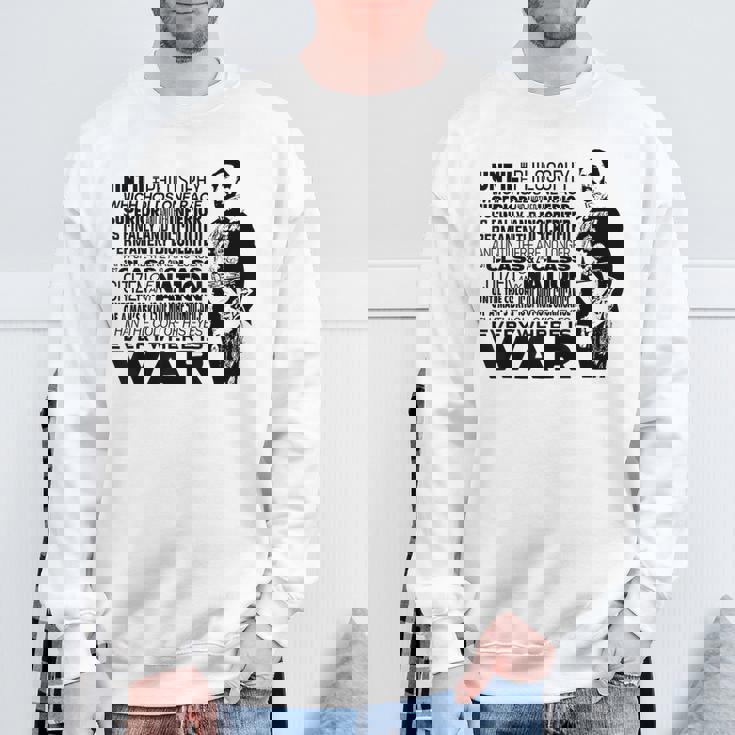 Until The Philosophy ハイレ・セラシエ 戦争 スピーチ レゲエ ラスタ 哲学が変わるまで スウェットシャツ 高齢者への贈り物