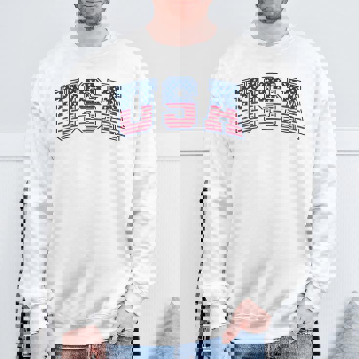 Usa 星条旗 アメリカ国旗 スウェットシャツ 高齢者への贈り物