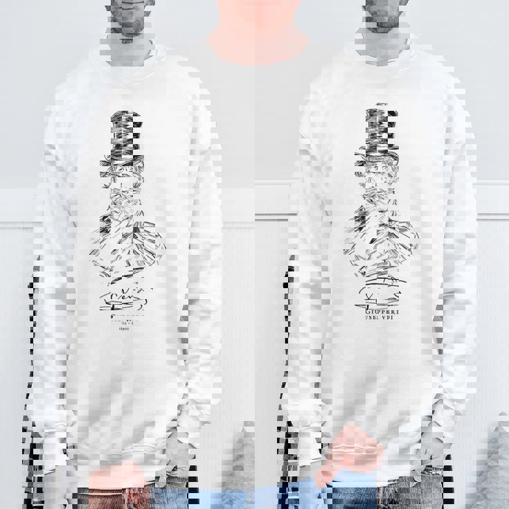 Verdi-Classical Musicジュゼッペヴェルディ-イタリア語-クラシック音楽-オペラ スウェットシャツ 高齢者への贈り物