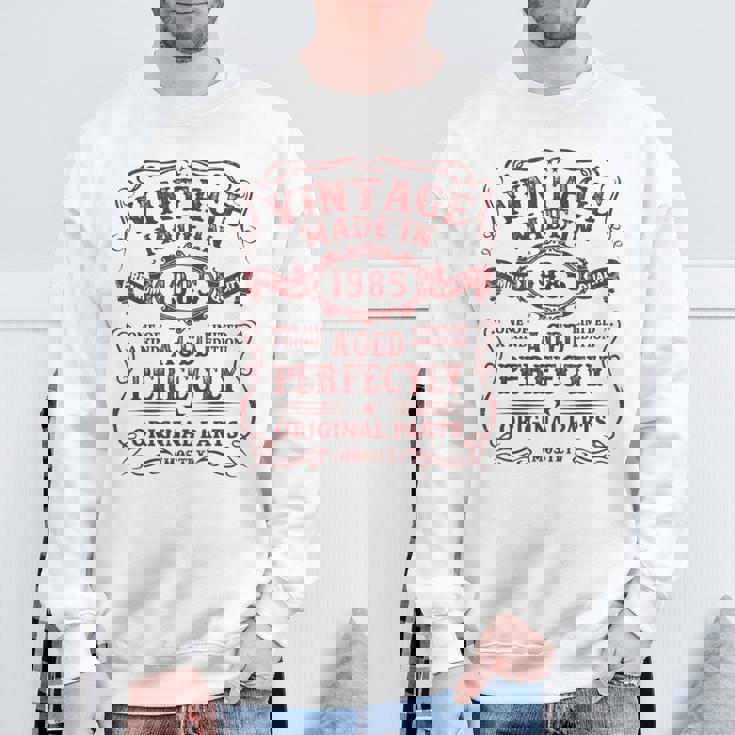 Vintage Made In 1985 The Man Myth Legend 39 Year Old スウェットシャツ 高齢者への贈り物