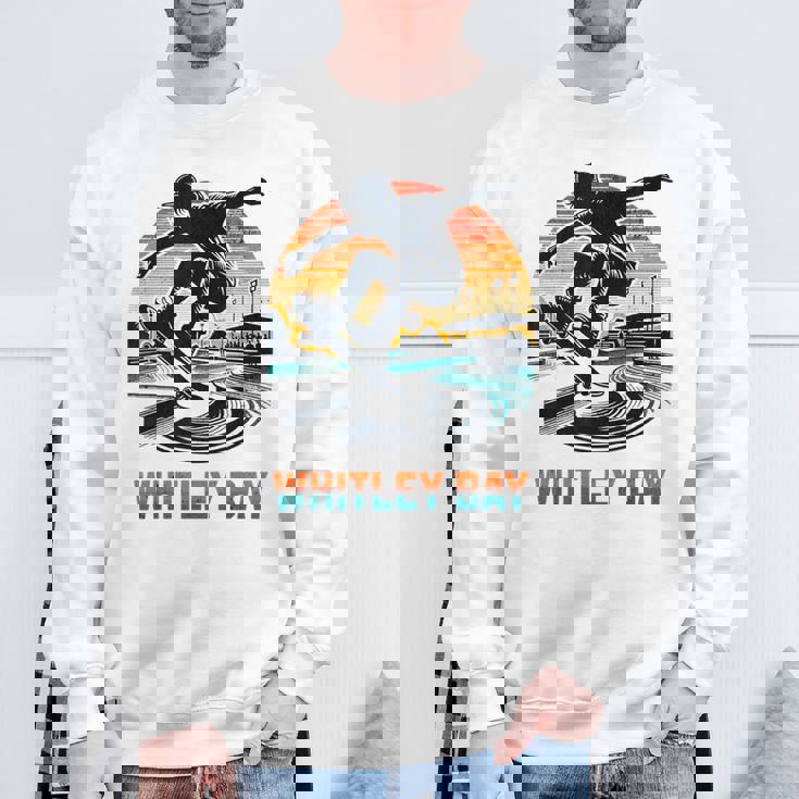 Whitley Baykateboardingグランジ スウェットシャツ 高齢者への贈り物