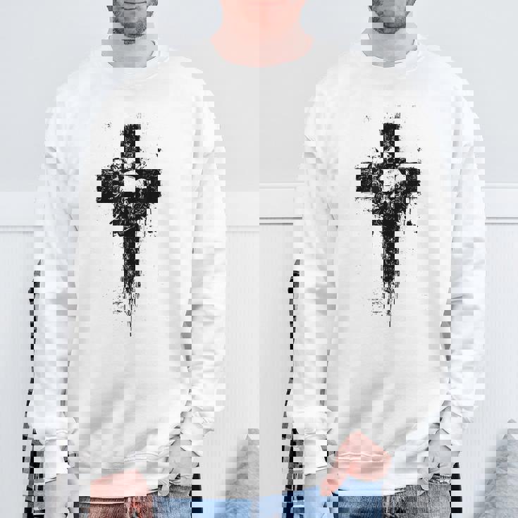 Witchyibes クロス ゴシック 美的 オカルトアート スウェットシャツ 高齢者への贈り物