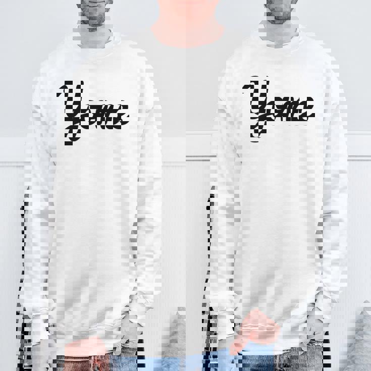 【Yome】嫁 よめ シンプル おしゃれ ローマ字 夫婦お揃い 結婚祝い カップル ペアルック おもしろ ペア スウェットシャツ 高齢者への贈り物