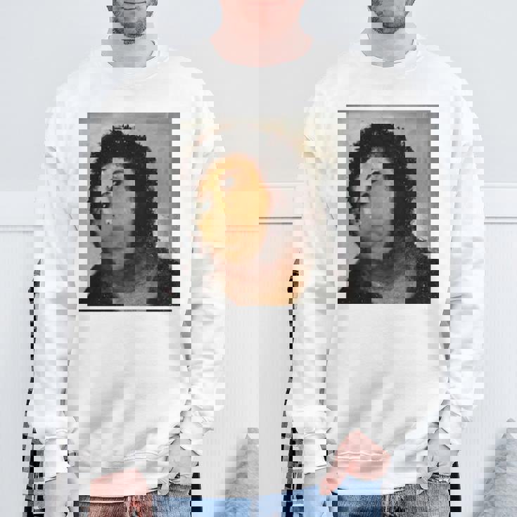 【キリスト画】おばあさんが勝手に修復した教会の壁画が人気爆発 長袖tシャツ スウェットシャツ 高齢者への贈り物