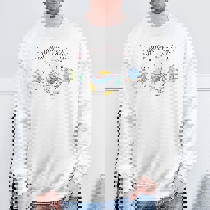 あひるのペックル キャンプ スウェットシャツ 高齢者への贈り物