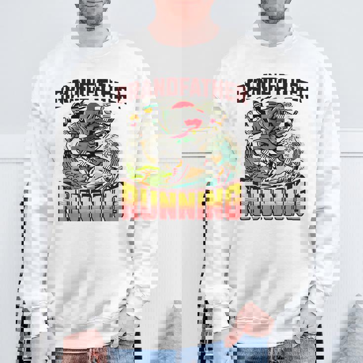 おじいちゃん ランニング ニンジャ メンズ おもしろ スウェットシャツ 高齢者への贈り物