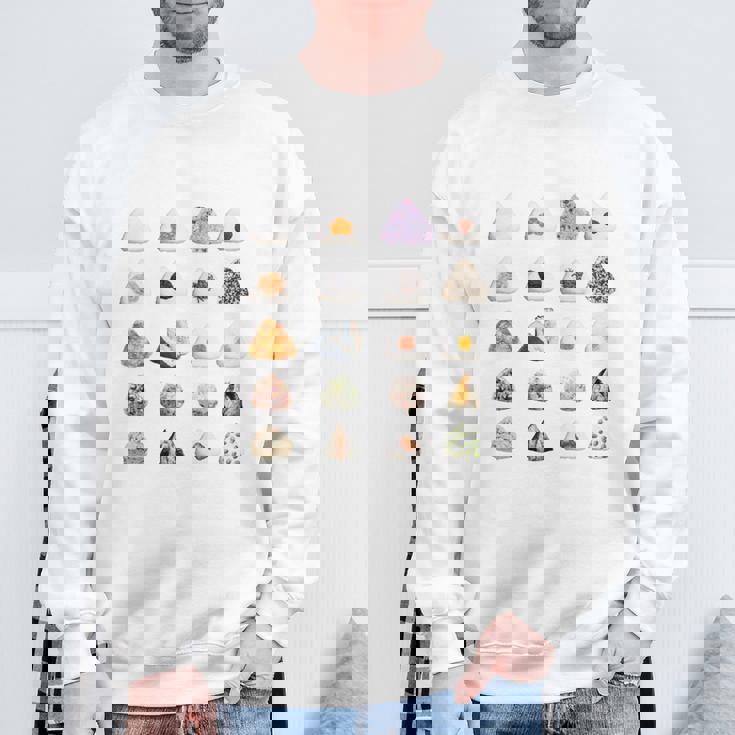 おにぎり 種類 面白いtシャツ おもしろ 食べ物 文字入り メンズ 面白い 服 ネタ グッズ 文字tシャツ プレゼント 長袖tシャツ スウェットシャツ 高齢者への贈り物