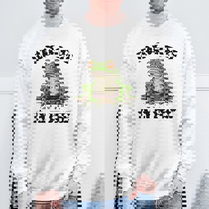 かわいいカエルデザイン スウェットシャツ 高齢者への贈り物