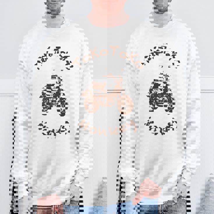 とことこモンキー バックプリント スウェットシャツ 高齢者への贈り物