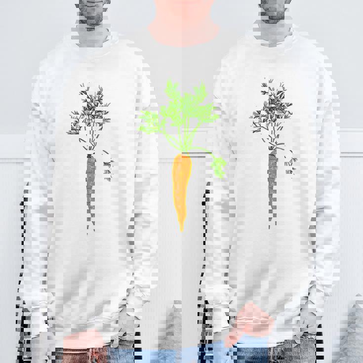 にんじん 園芸 野菜 スウェットシャツ 高齢者への贈り物