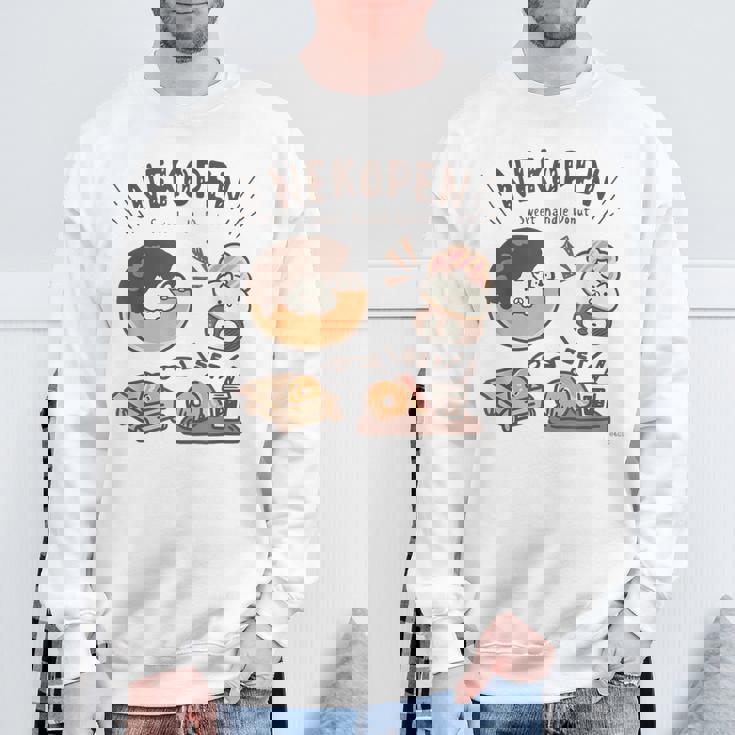 ねこぺん日和 ドーナツ スウェットシャツ 高齢者への贈り物