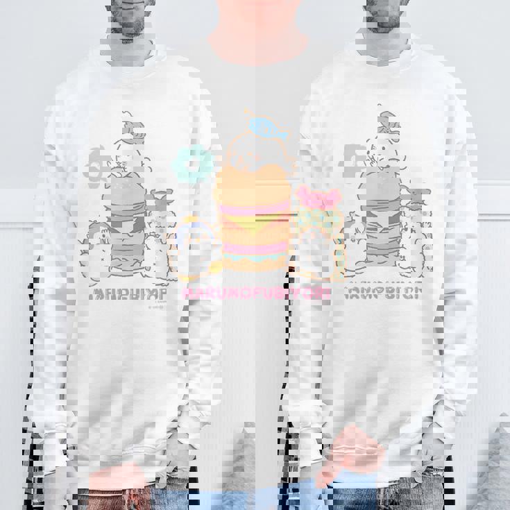 まるもふびより ハンバーガー スウェットシャツ 高齢者への贈り物