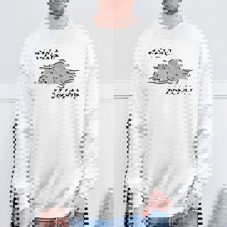 やる気はあるんすよ 猫 ジョーク かわいい 動物好き ギャグ好き ジョーク好き ギャグ おもしろ ネタ 長袖tシャツ スウェットシャツ 高齢者への贈り物