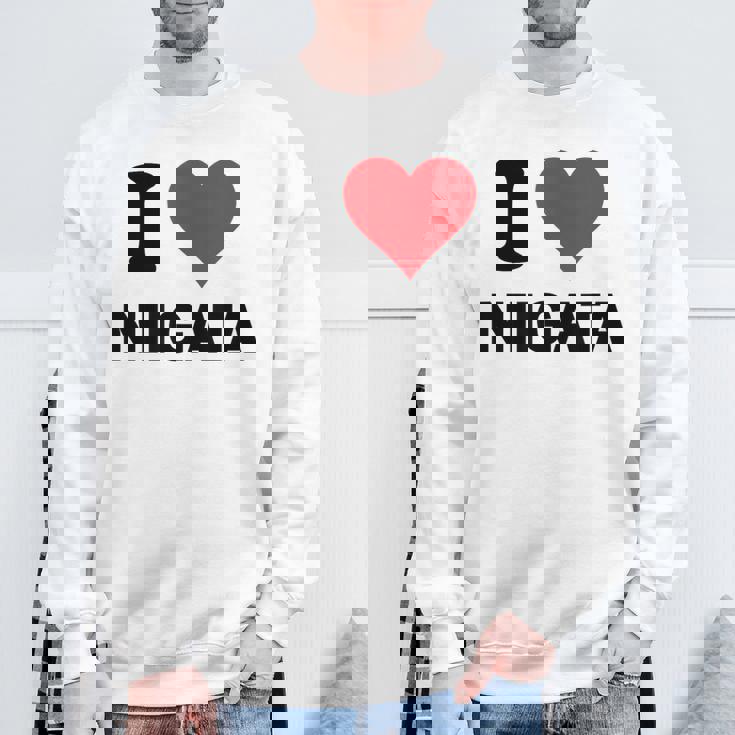 アイハート 新潟 日本 愛 日本土産 スウェットシャツ 高齢者への贈り物