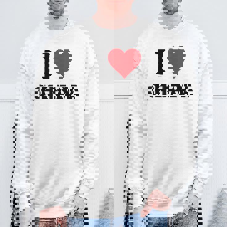 アイハート 沖縄 日本 大好き 日本土産アイテム スウェットシャツ 高齢者への贈り物