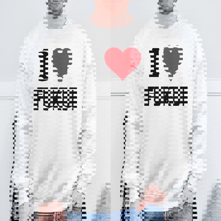 アイハート 福井 日本 愛 日本土産 スウェットシャツ 高齢者への贈り物