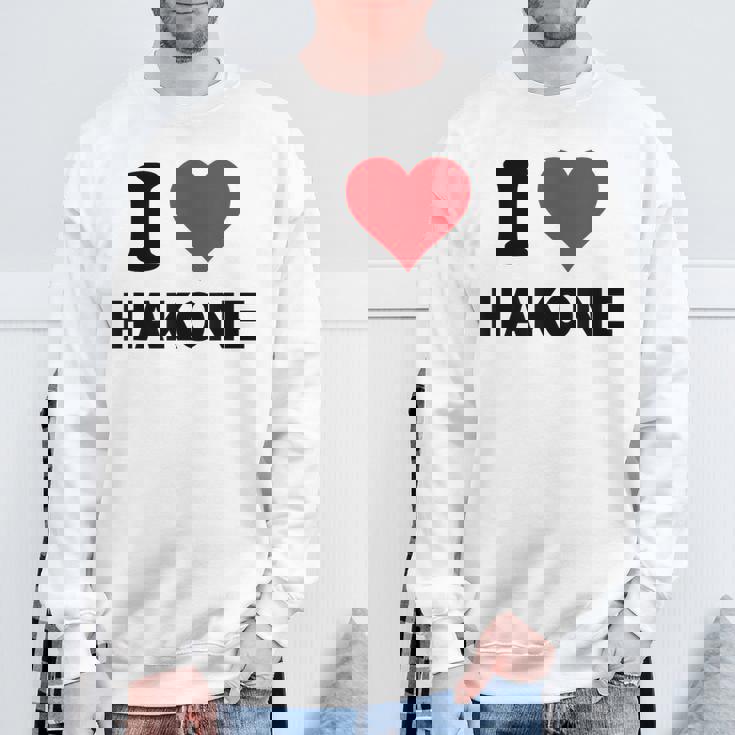 アイハート 箱根 日本 愛 日本土産 スウェットシャツ 高齢者への贈り物