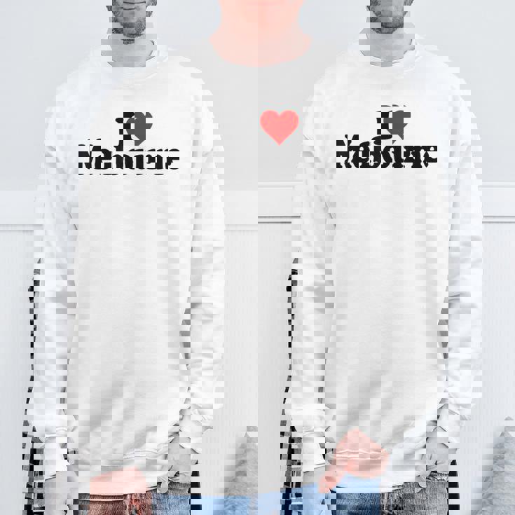 アイラブハートメルボルンオーストラリア スウェットシャツ 高齢者への贈り物