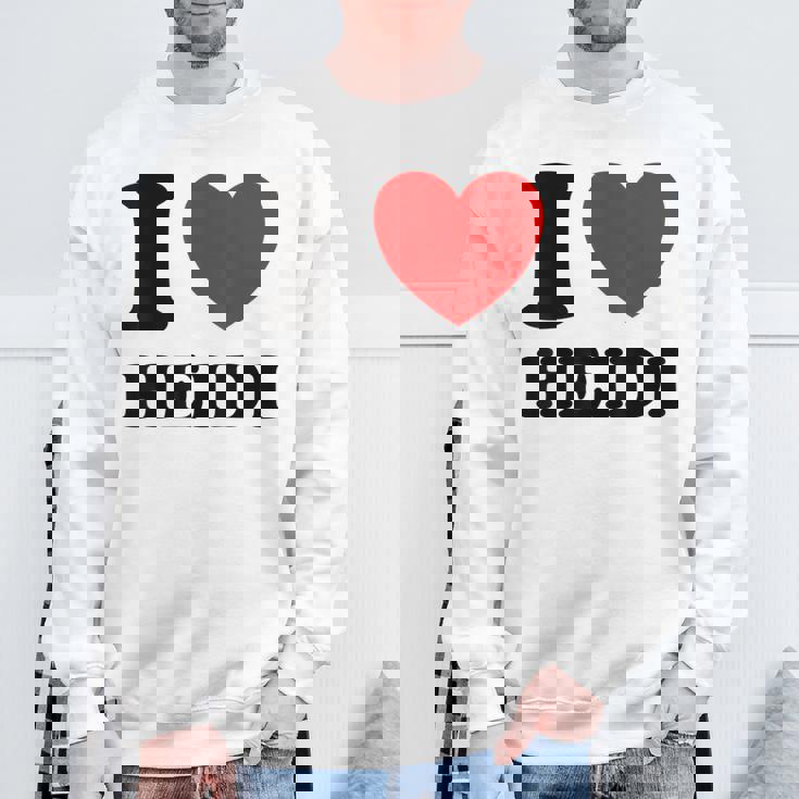 アイ・ラブ・ハイジ スウェットシャツ 高齢者への贈り物