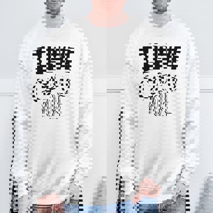 アイ・ラヴ・ユー 長袖tシャツ スウェットシャツ 高齢者への贈り物