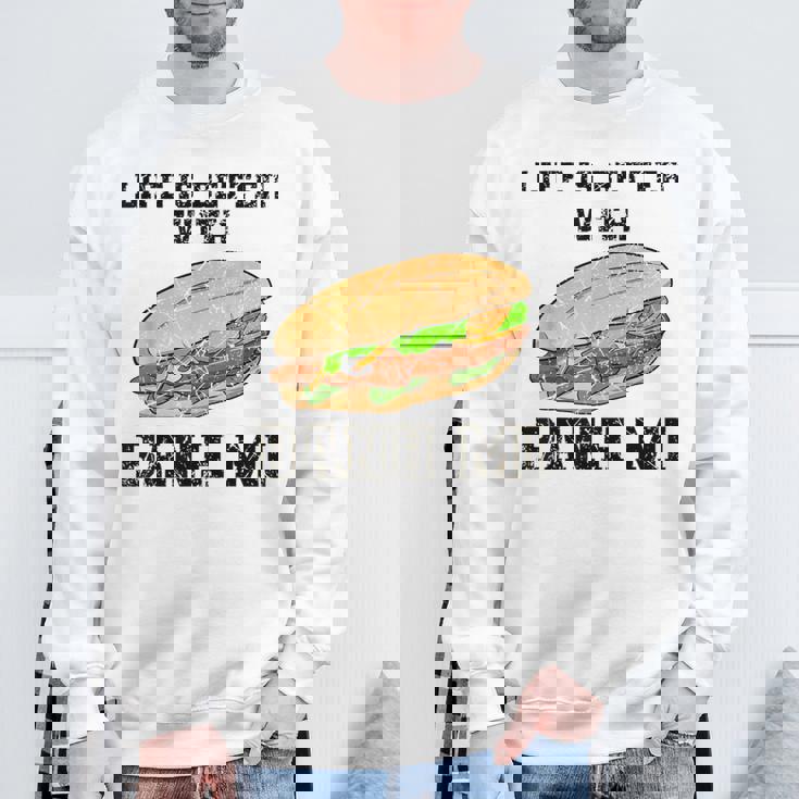 アジアンフード キッチン パン バゲット バインミー ベトナム ベトナム スウェットシャツ 高齢者への贈り物