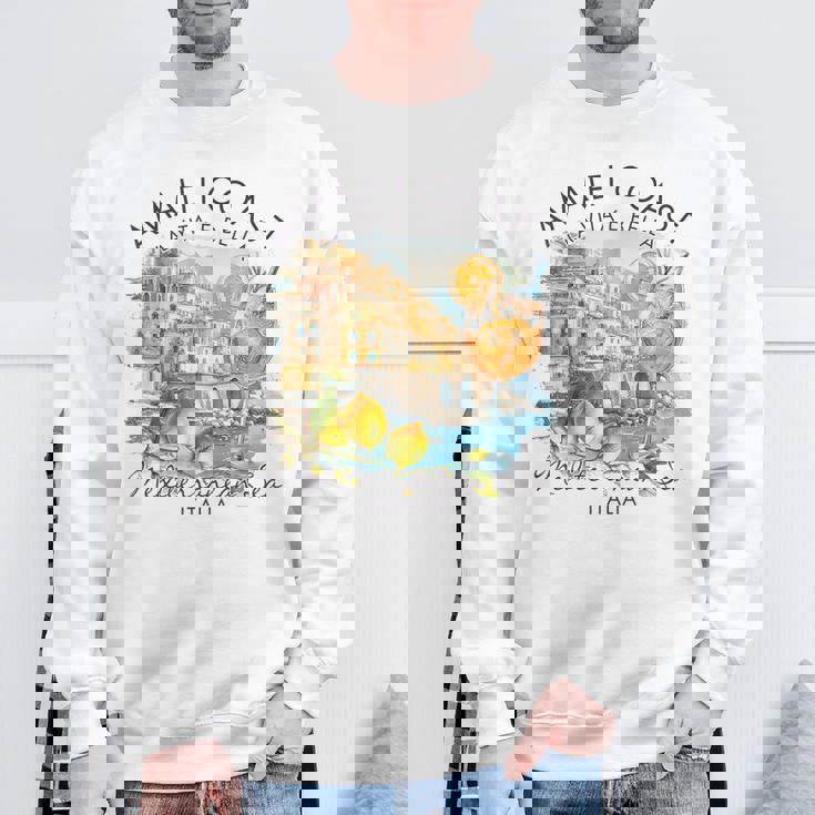 アマルフィ 海岸 イタリア 旅行 旅行 バケーション 地中海 スウェットシャツ 高齢者への贈り物