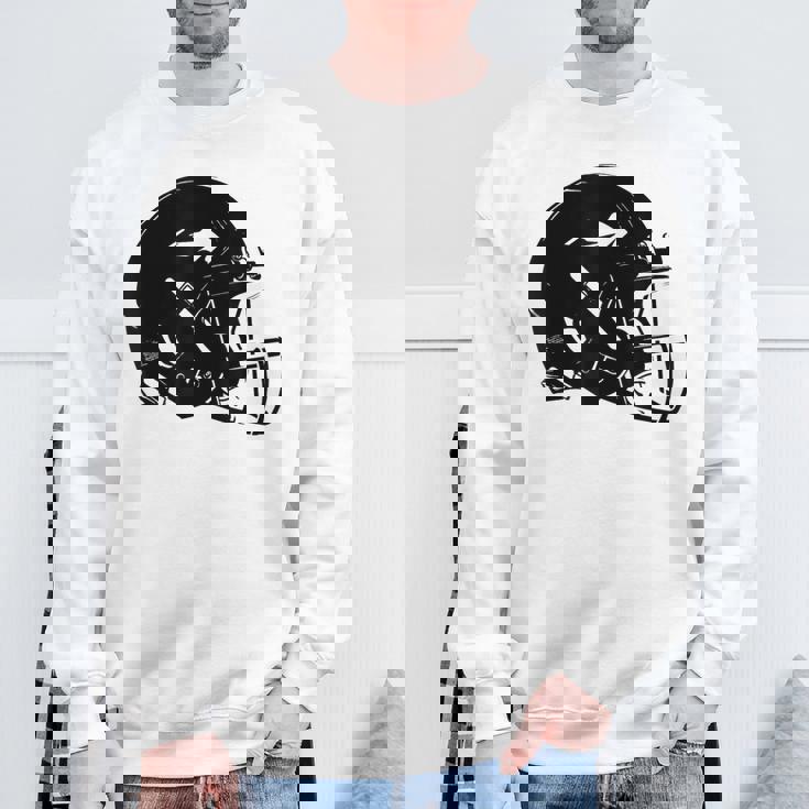 アメフト ヘルメット スケッチ アメリカンフットボール トレーニング スウェットシャツ 高齢者への贈り物