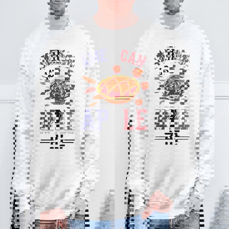 アメリカ国旗-アメリカン・アズ・アップルパイ スウェットシャツ 高齢者への贈り物